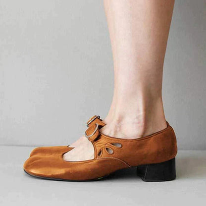 Damen Mary Jane Pumps mit niedrigem Absatz – Elegante und bequeme Schuhe für Alltag & Büro