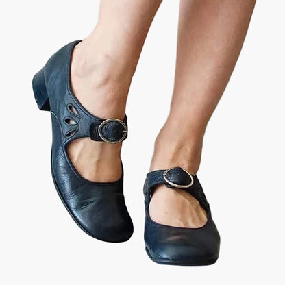 Damen Mary Jane Pumps mit niedrigem Absatz – Elegante und bequeme Schuhe für Alltag & Büro