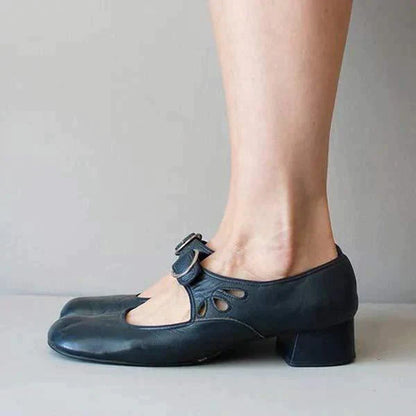 Damen Mary Jane Pumps mit niedrigem Absatz – Elegante und bequeme Schuhe für Alltag & Büro