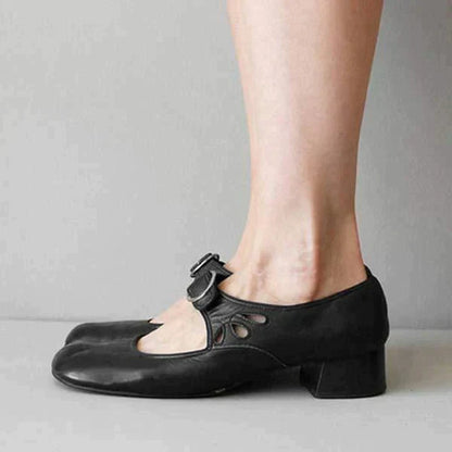 Damen Mary Jane Pumps mit niedrigem Absatz – Elegante und bequeme Schuhe für Alltag & Büro