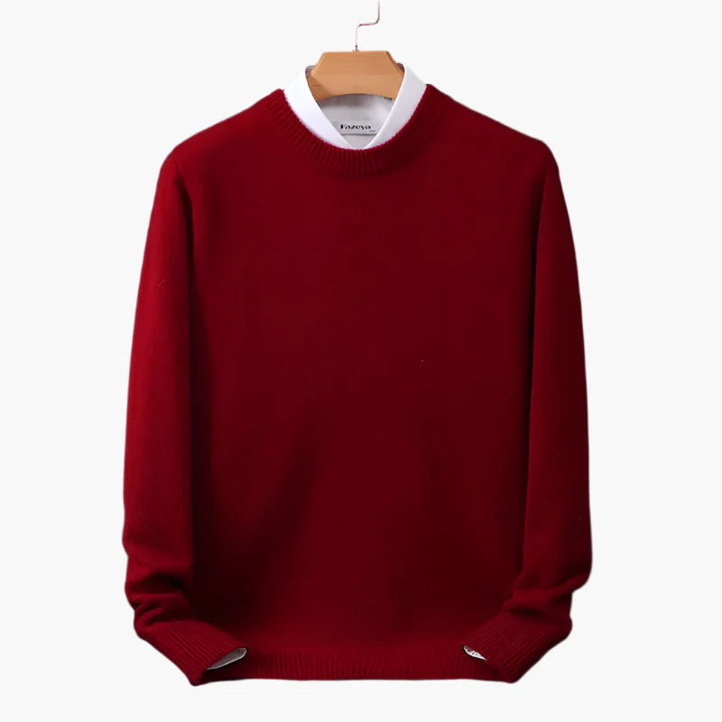 Jersey con cuello para hombre – Look clásico de negocios, fino y elegante, ideal para oficina y día a día