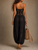 Laia | Kanten jumpsuit met zakken voor dames