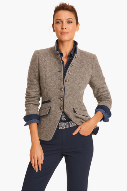 Dames blazer modern elegant voor kantoor en vrije tijd – Getailleerd, veelzijdig, stijlvol