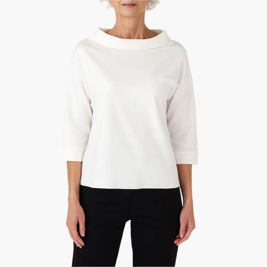 Haut élégant à col montant femme – Top stylé pour le quotidien et le travail