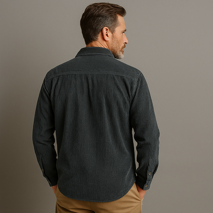 Heren Corduroy Hemd Casual Modern voor Dagelijks Gebruik en Vrije Tijd