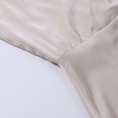 Vestido de noche para mujer con abertura y escote cruzado – Vestido largo elegante para ocasiones especiales