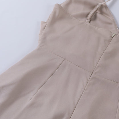 Vestido de noche para mujer con abertura y escote cruzado – Vestido largo elegante para ocasiones especiales