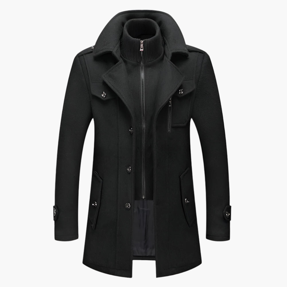 Heren Winterjas Elegant Tweedelig – Stijlvolle Business & Vrijetijdsjas