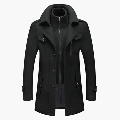 Heren Winterjas Elegant Tweedelig – Stijlvolle Business & Vrijetijdsjas
