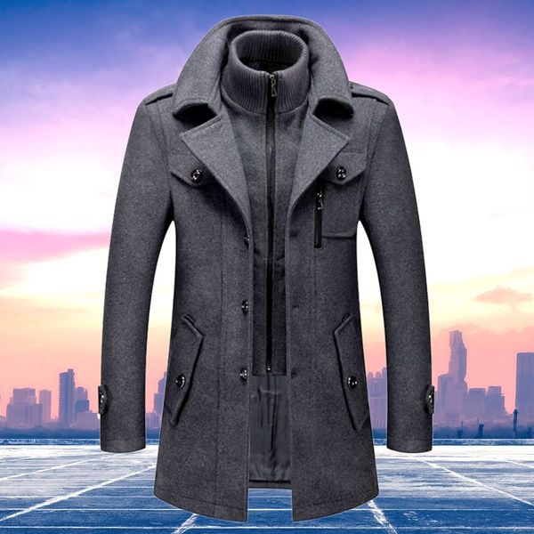 Heren Winterjas Elegant Tweedelig – Stijlvolle Business & Vrijetijdsjas