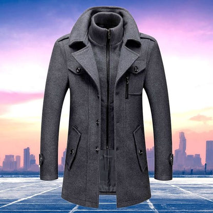 Heren Winterjas Elegant Tweedelig – Stijlvolle Business & Vrijetijdsjas