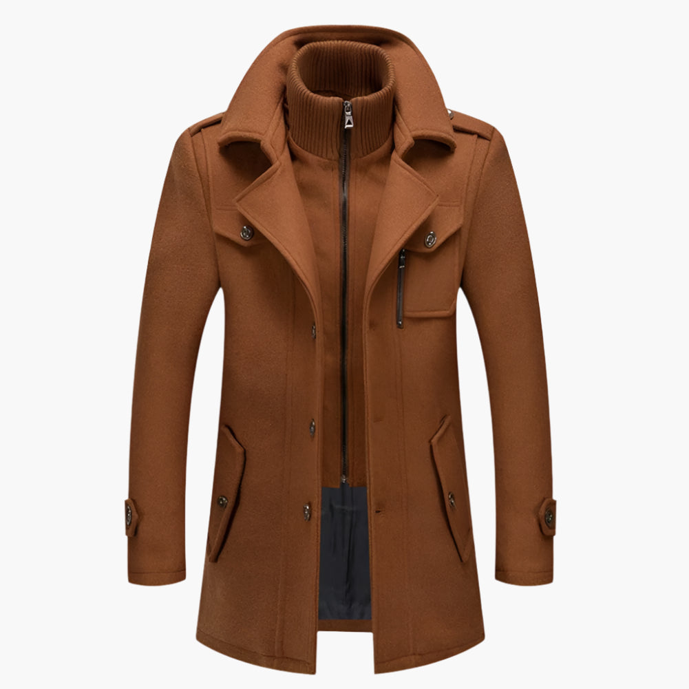 Heren Winterjas Elegant Tweedelig – Stijlvolle Business & Vrijetijdsjas