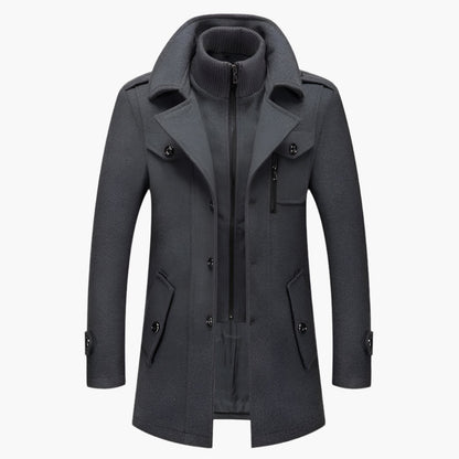 Heren Winterjas Elegant Tweedelig – Stijlvolle Business & Vrijetijdsjas