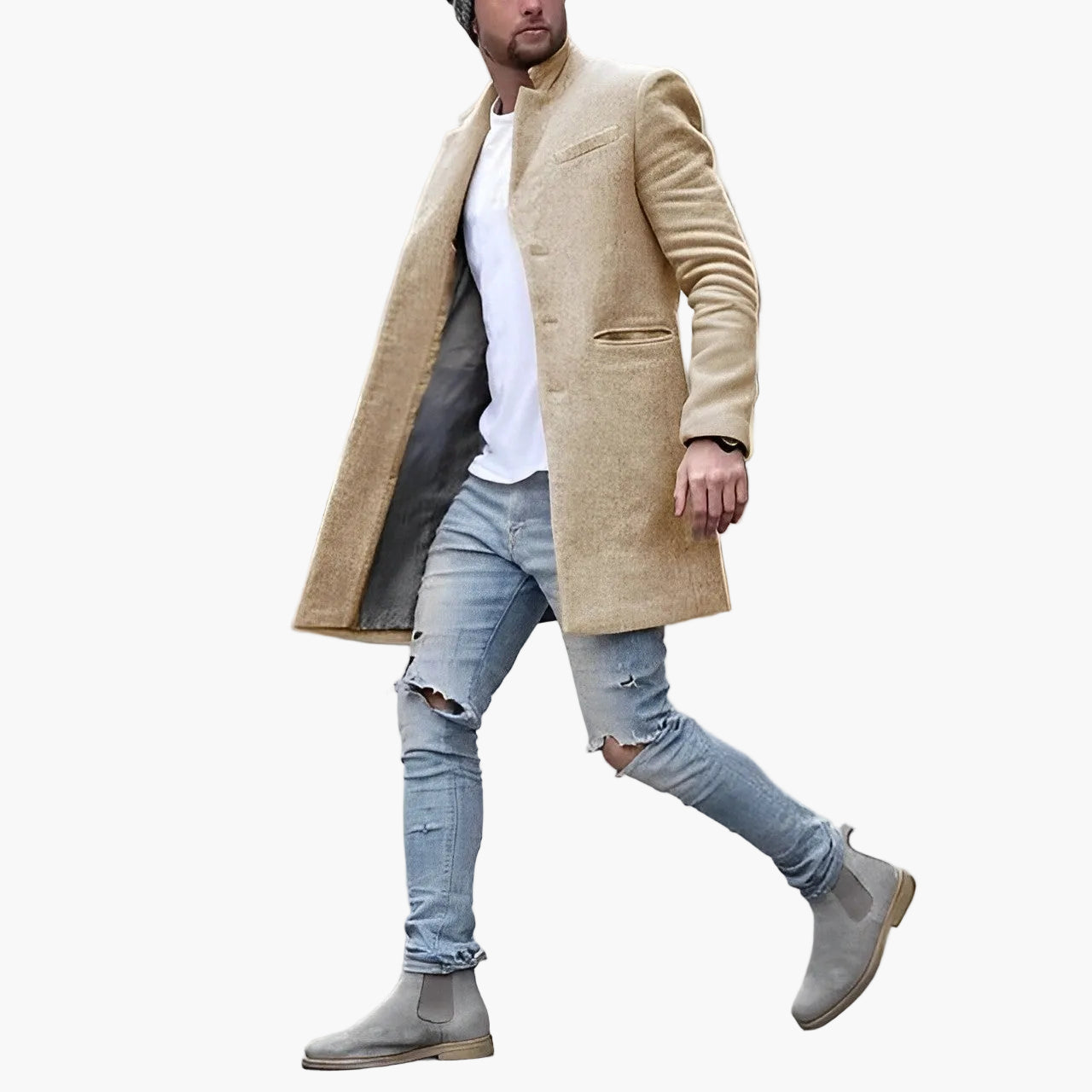 Manteau homme – Look urbain moderne pour bureau & loisirs, style élégant citadin
