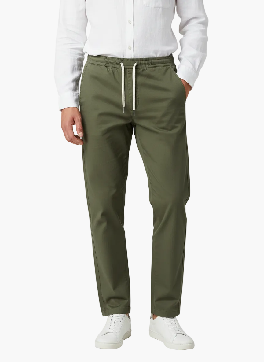 Pantaloni chino da uomo con coulisse – Moderni, casual, versatili per ufficio e tempo libero