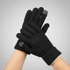 Touchscreen-handschoenen met kabelpatroon