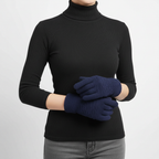 Touchscreen-handschoenen met kabelpatroon
