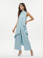 Sara | Mouwloze tweedelige set met col voor dames