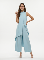 Sara | Mouwloze tweedelige set met col voor dames