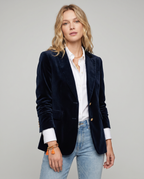 Damesblazer met knopen en zakken
