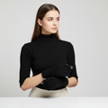 Gebreide touchscreen-handschoenen met voering