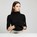 Gebreide touchscreen-handschoenen met voering