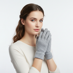 Gebreide touchscreen-handschoenen met voering