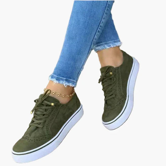 Zapatillas con cordones para mujer – Comodidad ortopédica y estilo casual moderno