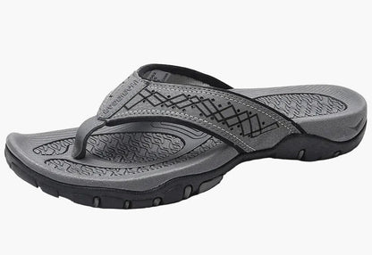 Herr Tåsandaler med fotvalvsstöd – Sportiga outdoor flip-flops för strand, vardag & fritid