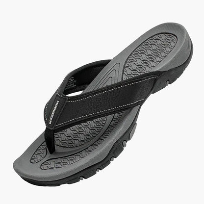 Herr Tåsandaler med fotvalvsstöd – Sportiga outdoor flip-flops för strand, vardag & fritid
