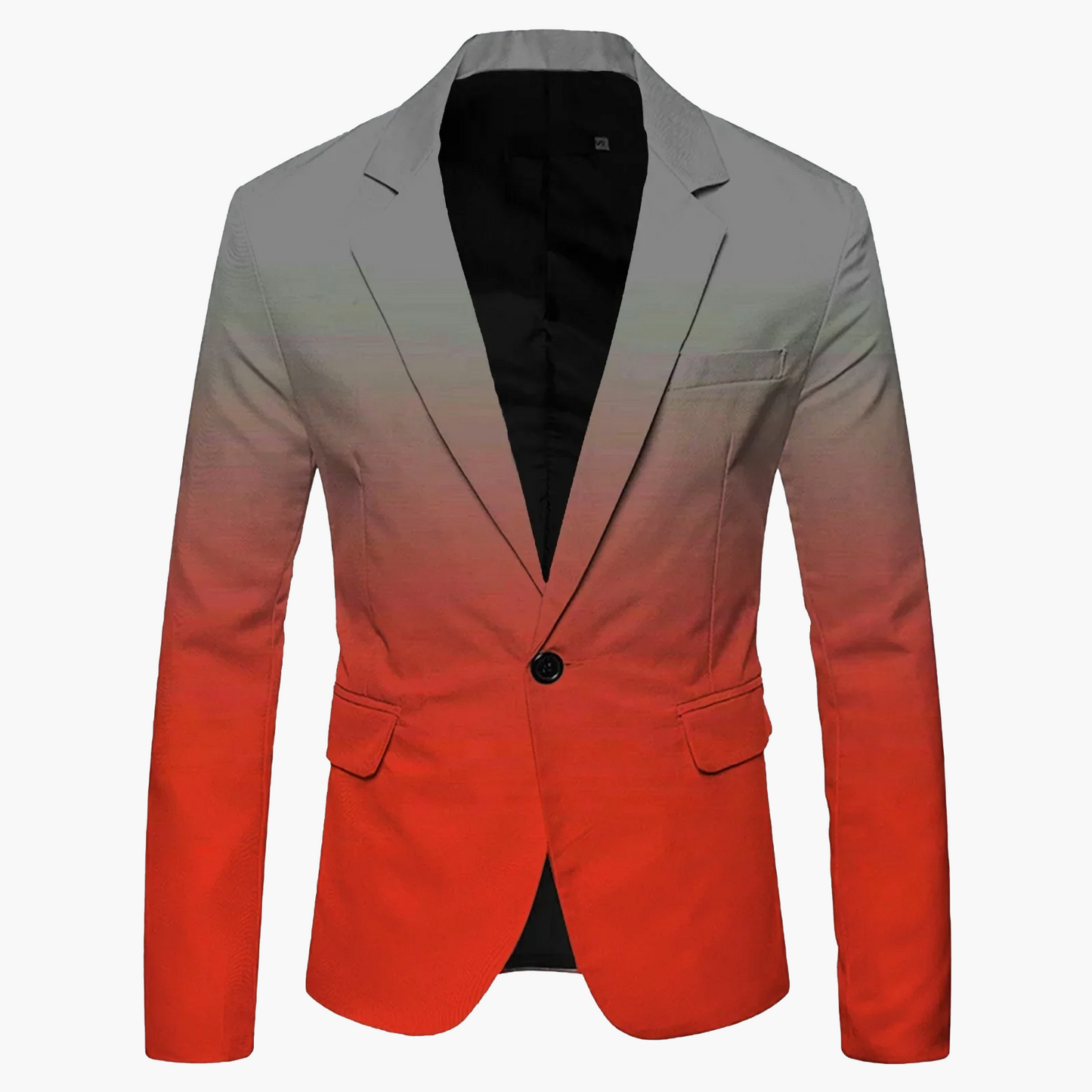 Blazer slim fit moderno monopetto da uomo con un bottone per business e tempo libero