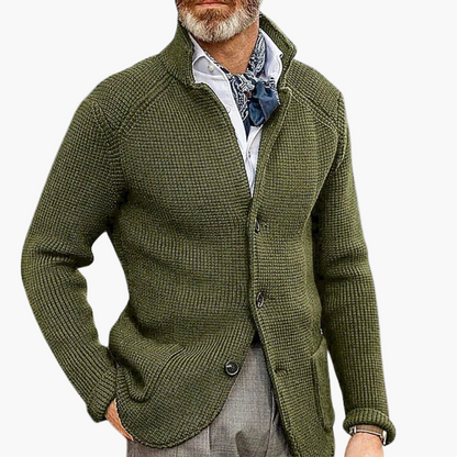 Cardigan da uomo in maglia stile classico – Moda elegante per tempo libero e business per uomini esigenti