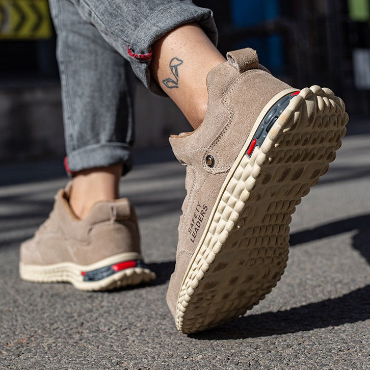 Herrars Orthopediska Säkerhetssneakers för Arbete & Fritid – Halkfria & Genomtrampssäkra