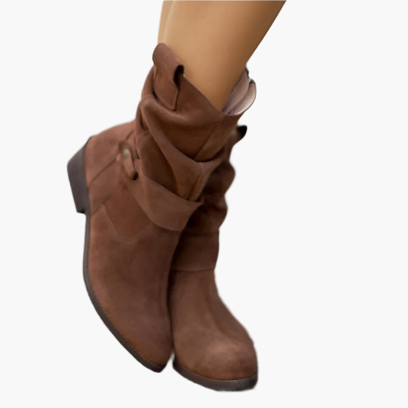 Dames Comfort Enkellaarzen met Rits – Modieuze Vrijetijds- en Dagelijkse Boots