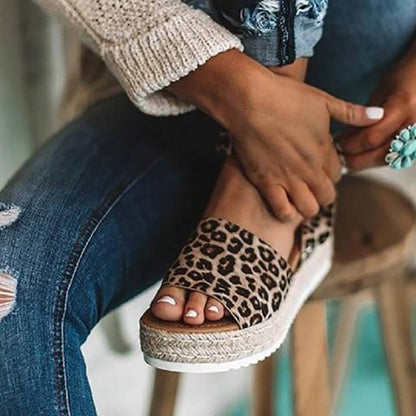 Damen Sommer Plateau Keilsandalen – Modische Espadrille Sandalen für Alltag & Urlaub