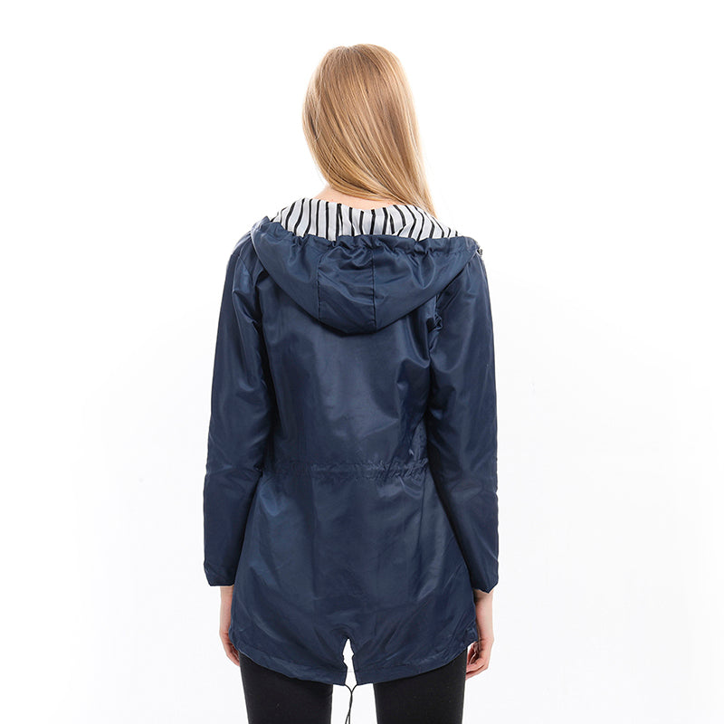 Fleur | Jas met capuchon en koord voor dames