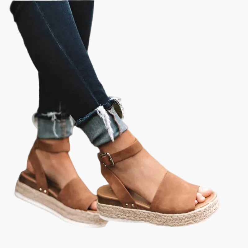 Damen Sommer Plateau Keilsandalen – Modische Espadrille Sandalen für Alltag & Urlaub