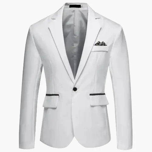 Giacca da uomo moderna monopetto con un bottone per lavoro e occasioni festive – Blazer Slim Fit