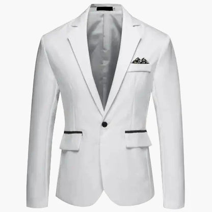 Giacca da uomo moderna monopetto con un bottone per lavoro e occasioni festive – Blazer Slim Fit