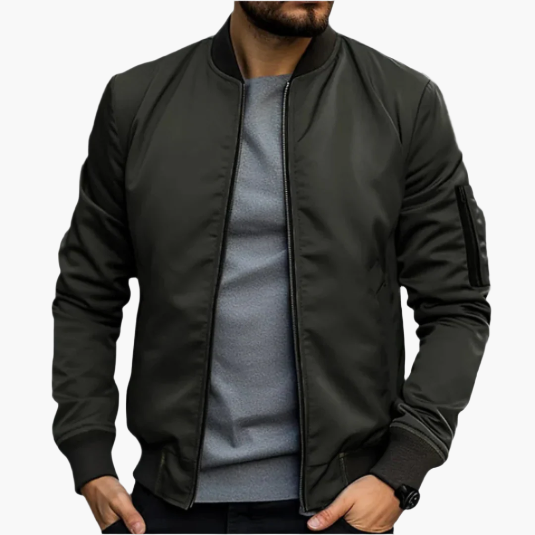 Chaqueta bomber de transición para hombre – Estilo urbano moderno y versatilidad para el día a día y el ocio