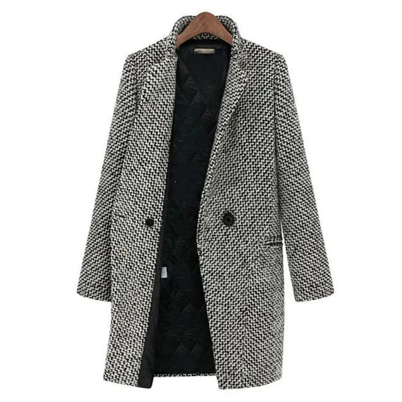 Manteau de mi-saison pour femme style blazer – Manteau court moderne et élégant pour le quotidien et le travail