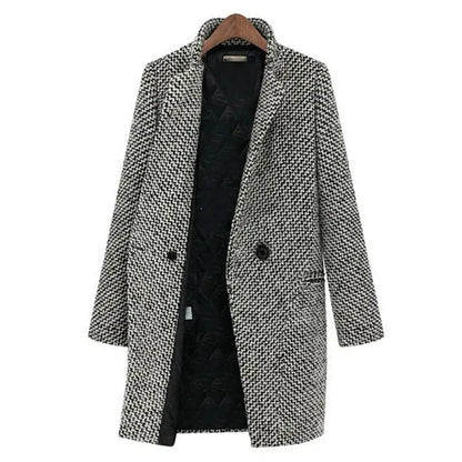 Manteau de mi-saison pour femme style blazer – Manteau court moderne et élégant pour le quotidien et le travail