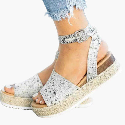 Damen Sommer Plateau Keilsandalen – Modische Espadrille Sandalen für Alltag & Urlaub
