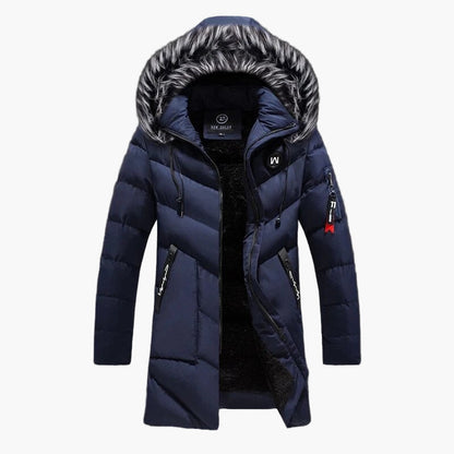 Veste d'hiver pour homme avec capuche – Veste d'extérieur chaude et élégante pour les jours froids