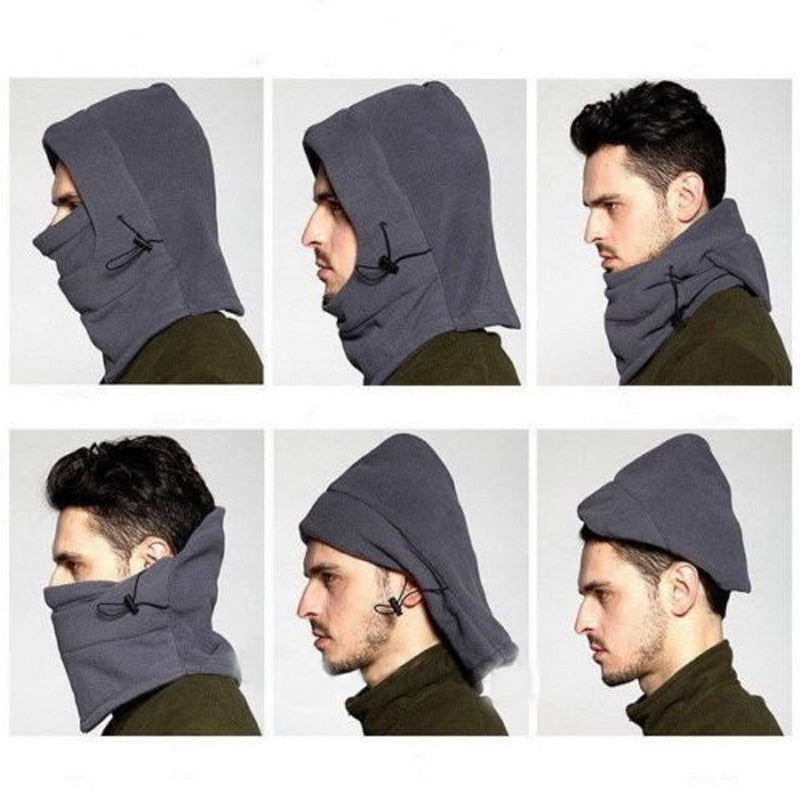 3-in-1 wintermuts met capuchon en sjaal