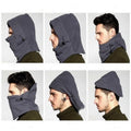 3-in-1 wintermuts met capuchon en sjaal