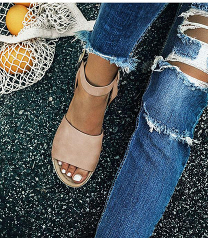 Damen Sommer Plateau Keilsandalen – Modische Espadrille Sandalen für Alltag & Urlaub