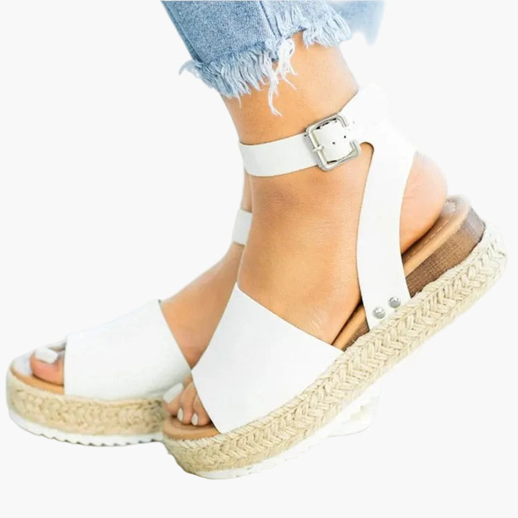 Damen Sommer Plateau Keilsandalen – Modische Espadrille Sandalen für Alltag & Urlaub