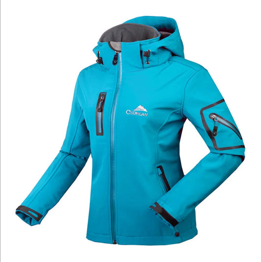 Veste d'extérieur pour femme à capuche et fermetures éclair