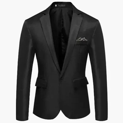 Giacca da uomo moderna monopetto con un bottone per lavoro e occasioni festive – Blazer Slim Fit